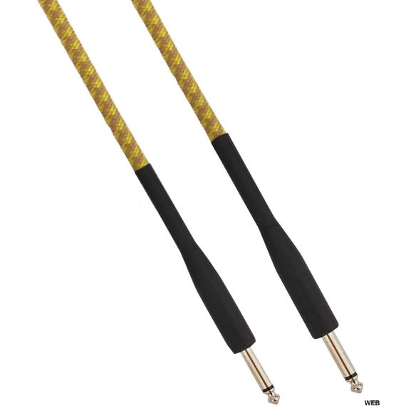 Cavo audio telato Jack maschio-maschio Mono 6.3mm 5m giallo/marrone Cavo audio telato Jack maschio-maschio Mono 6.3mm 5m giallo/marrone